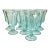 1970s Vintage Victorian Hollywood Regency Indiana Glass Co. Recollection Goblets - Set of 8 For Sale