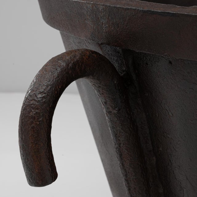 Mid 20th Century French Wrought Iron Flared Urn Firepit For Sale In Greensboro - Image 6 of 18