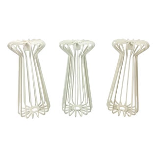 Vintage String Candleholders attributed to Ehlén Johansson for Ikea, 1980s, Set of 3 For Sale