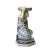 Figurative Oriental Ceramic Blue White Man Holding Dish Figure For Sale - Image 3 of 7