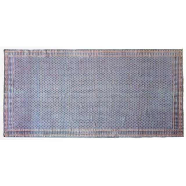Mid 20th Century Vintage Reversible Saveh Kilim Rug For Sale - Image 4 of 12