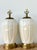 Vintage Boho Frederick Cooper Ginkgo Glazed Ceramic Lamps - A Pair For Sale - Image 9 of 12
