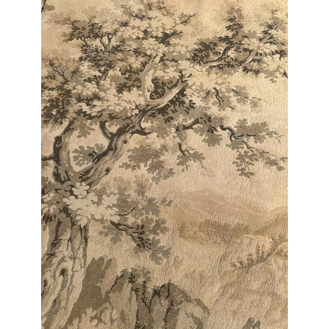 Antique French Jacquard Tapestry with Shepherds in the style of Aubusson, 1920s For Sale - Image 18 of 18