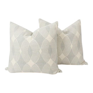 Chloe Geometric Serpentine Pillow Cases, a Pair For Sale