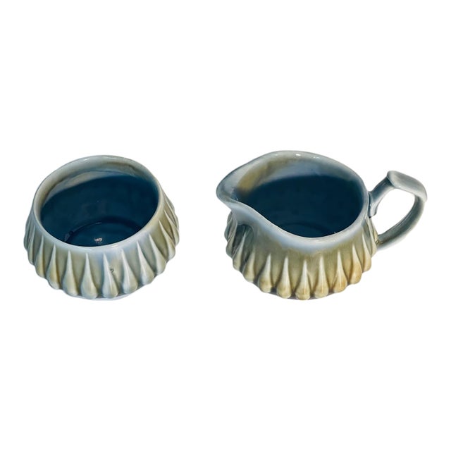 Vintage Irish Porcelain Wade Creamer and Bowl - 2 pcs For Sale