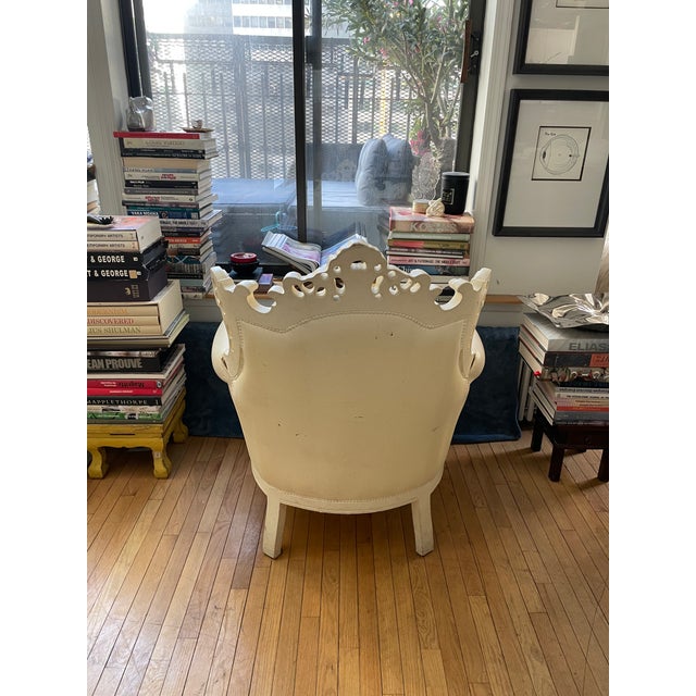 Mid 19th Century Mid 19th Century Baroque Revival Throne Armchair For Sale - Image 5 of 11