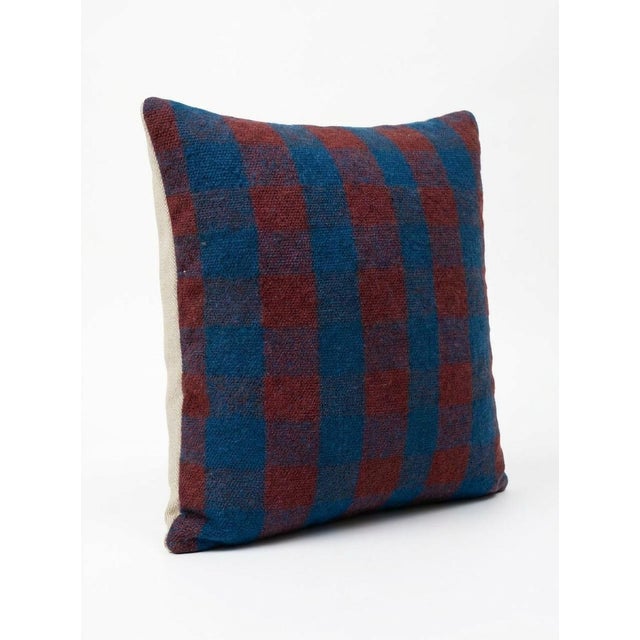 This beautiful 15'' x 16'' hand-woven Kilim pillow cover was made from an authentic Turkish kilim. The traditional flat-...