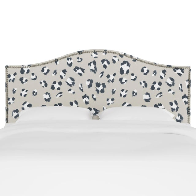 Transitional Ashland Headboard in Ivory Brush Cheetah, California King For Sale - Image 3 of 6