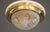 Metal Art Deco Ceiling Lamp with Cut Glass Shade, Vienna, 1920s For Sale - Image 7 of 18
