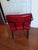 Mid-Century Modern Vintage Viking Artline Style Red Vinyl & Black Metal Frame Chair Hair Pin Legs For Sale - Image 3 of 9