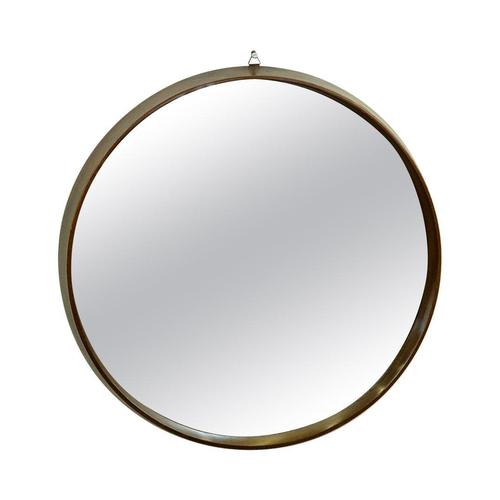 Mid-Century Italian Circular Wall Mirror, 1960s For Sale - Image 6 of 6