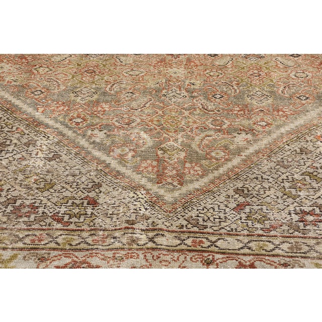 Early 20th Century Distressed Antique Persian Malayer Rug - 05'02 X 13'01 For Sale - Image 5 of 9