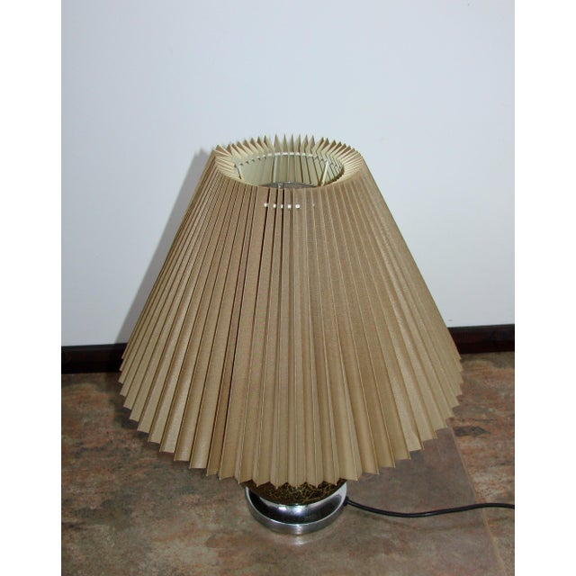 Wood Art Deco Style Table Lamp in Wood and Metal, 1960s For Sale - Image 7 of 11