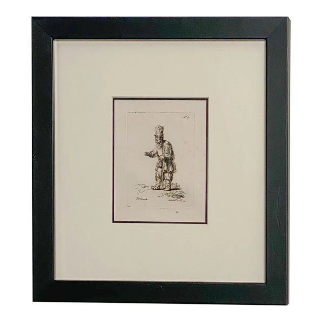 Late 18th Century Rembrandt Etching #40, by Francesco Novelli For Sale