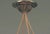 1930s Art Deco Peach Glass French Lighting Bowl Chandelier With Original Pink Cordelier For Sale In San Francisco - Image 6 of 6