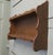Arts and Crafts Open Front Wall Hanging Bookshelf The unit has 2 open shelves and has scalloped and reeded decoration at...