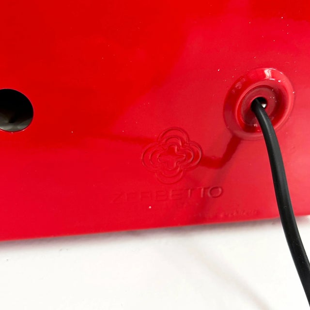 Red Red Double Neon Lamp by Gian N. Gigante for Zerbetto, 1980s For Sale - Image 8 of 9