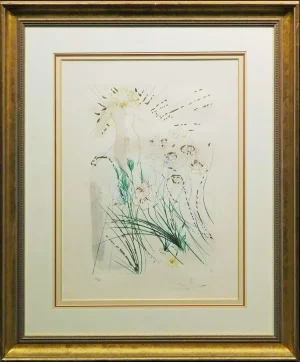 Salvador Dali, From Song of Songs of Solomon "I Am My Beloved" Hand Signed Art