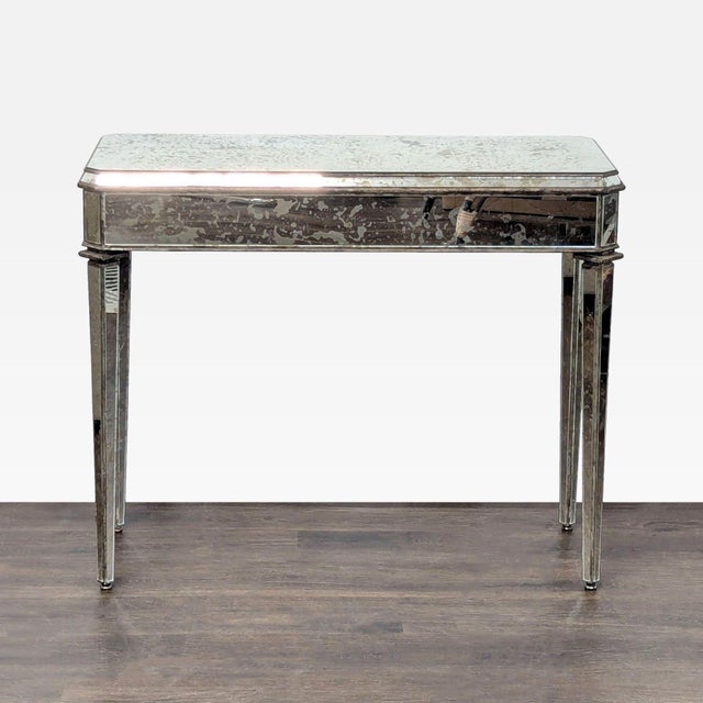 Currey & Company Mirrored Console Table For Sale In San Francisco - Image 6 of 10
