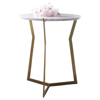 Mini Carrara Marble Star Side Table by Olivier Gagnère For Sale