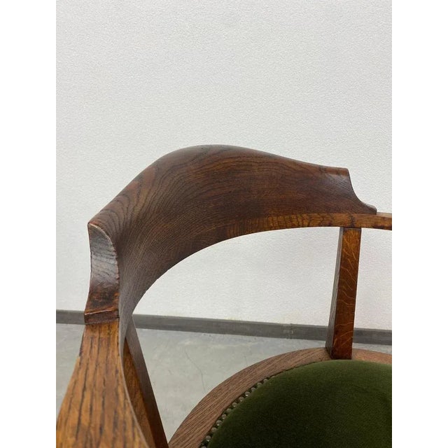 Jugendstil Office Chair, 1890s For Sale - Image 6 of 11