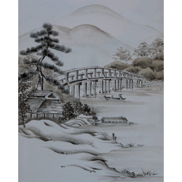 Japanese Ceremonial Silk Wall Tapestry by Renaras For Sale - Image 4 of 4