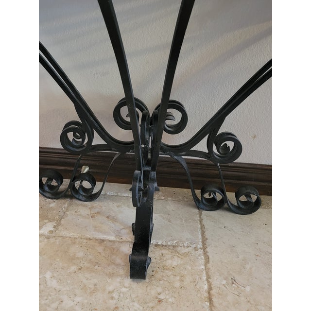 Maitland‑Smith Demi‑lune Console Table For Sale - Image 11 of 12