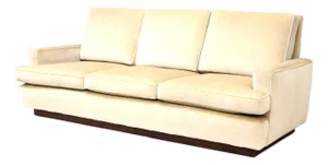 Vintage Three-Seater Sofa with Cream-Coloured Upholstery, 1970s