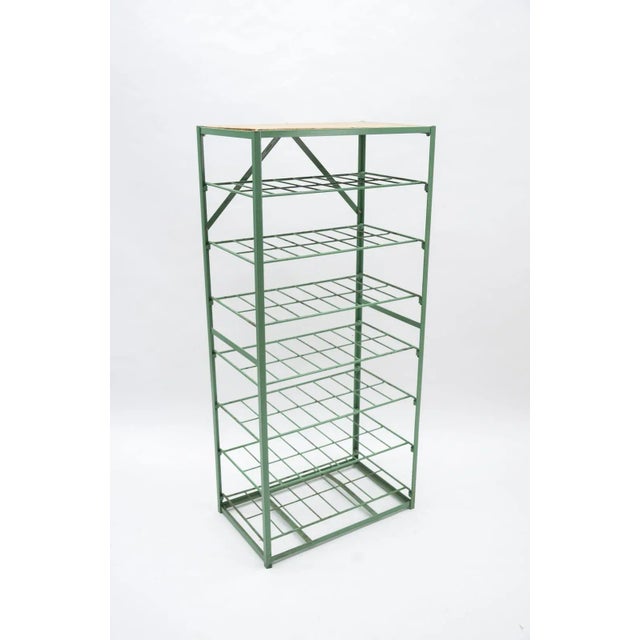 Industrial Boltless Shelving in Metal Steel with Seven Shelves, 1950s For Sale - Image 10 of 10