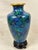 Blue Vintage Cloisonné Vase on Stand For Sale - Image 8 of 8