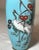 Metal Antique 19th Century Japanese Meiji Cloiosnne Miniature Enamel Crane Blue Vase For Sale - Image 7 of 13