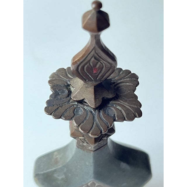 Antique 19th Century Indian Engraved Copper Perfume Bottle For Sale In Jacksonville, FL - Image 6 of 15