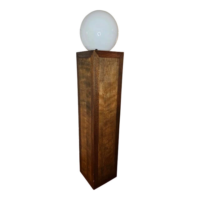 Mid-Century Modern Globe on Column Floor Lamp For Sale