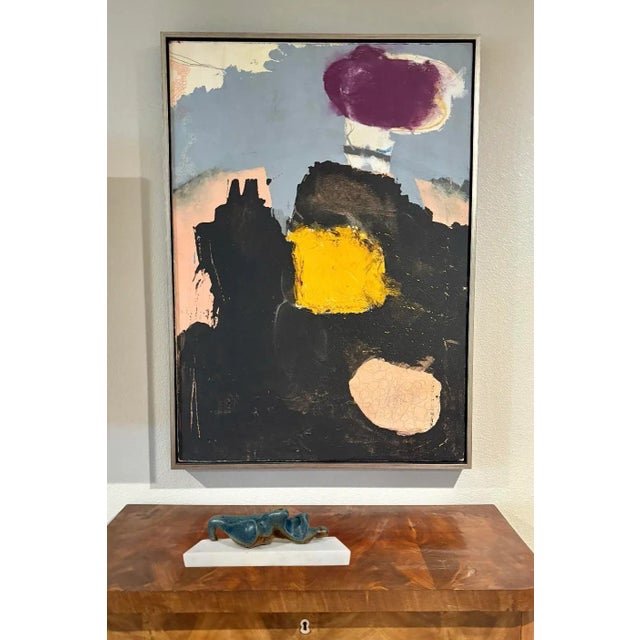 1990s Vintage Abstract Reclining Female Sculpture in the Manner of Henry Moore For Sale - Image 5 of 9