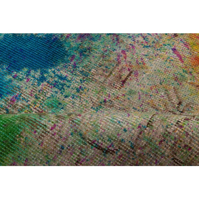 Abstract Modern “Daliesque” Wool Rug – Multicolor Masterpiece from Turkey by Doris Leslie Blau Size: 4'9" × 7'0" (144 ×...