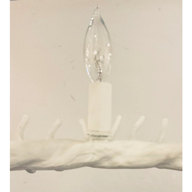 Made Goods Made Goods Modern White Metal Bruna Chandelier For Sale - Image 4 of 6