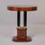 Art Deco Mahogany Center Table With Ebonized Column Base and Brass Trim For Sale - Image 9 of 10
