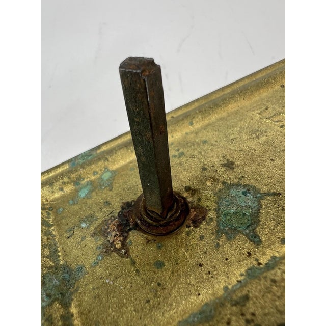 Doorknob Back Plate Entry Antique Victorian / Edwardian Cast Bronze Altena For Sale - Image 18 of 18