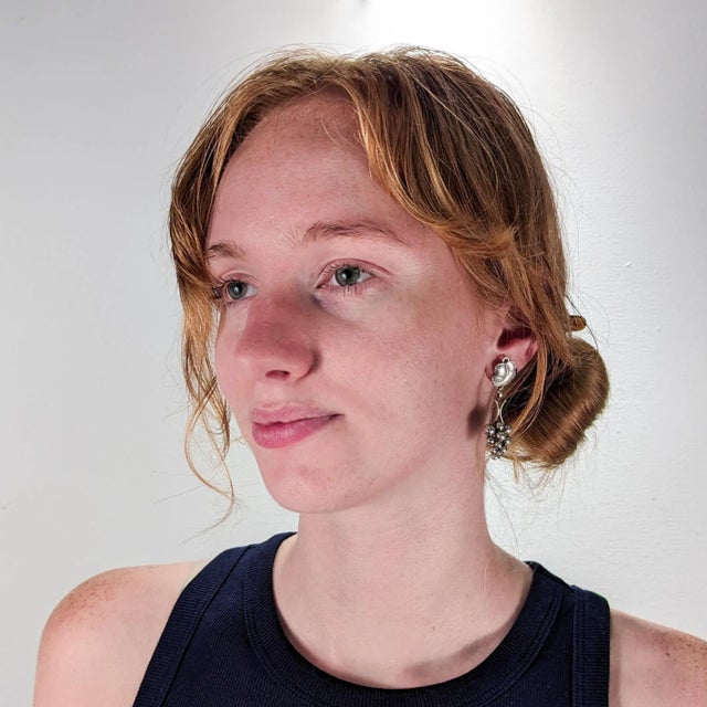 A fine pair of Georg Jensen earrings. Model no. 40 (part of the 'Grapes' collection). Designed by Harald Nielsen for Georg...