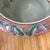 Vintage Pair of Chinoiserie Large Porcelain Koi Fish Bowl Planters Floral Motif For Sale In Chicago - Image 6 of 12