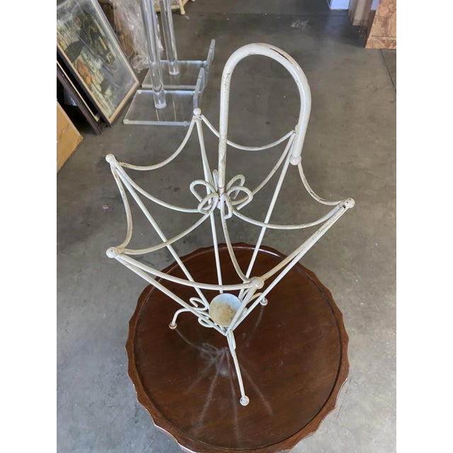 Metal George Nelson Inspired Iron Wire Umbrella Stand For Sale - Image 7 of 10