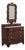 Antique Empire Burl Walnut Marble Top Dresser W. Mirror For Sale