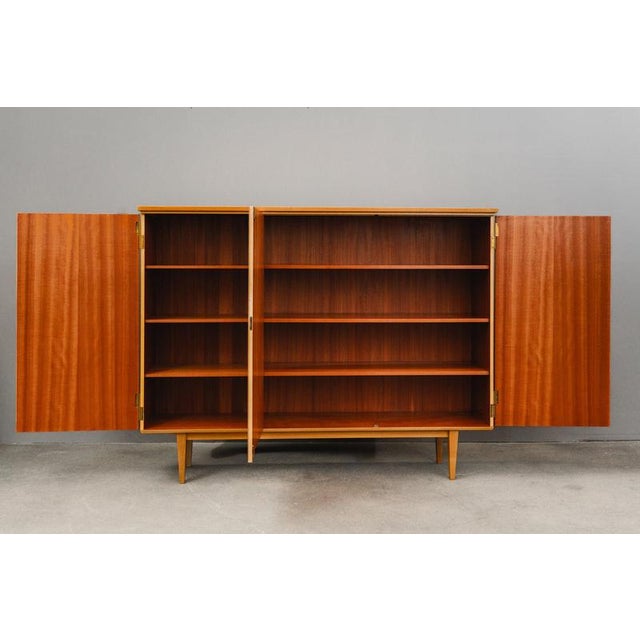 Mid-Century Sideboard in Brass and Pine For Sale - Image 3 of 18