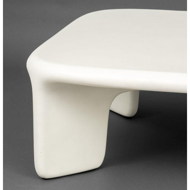Four Hands "Dante" White Concrete Coffee Table For Sale - Image 4 of 9