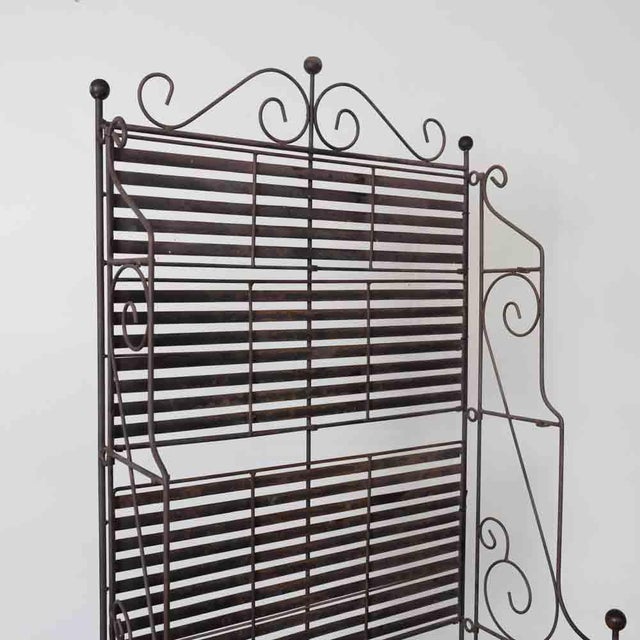 1930S French Provincial Wrought Iron Étagère For Sale - Image 9 of 13