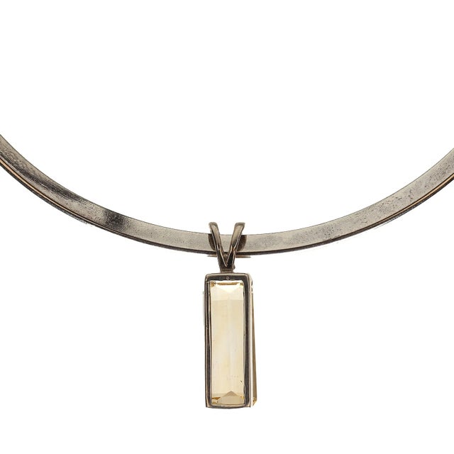This is part of Chairish’s Fine Jewelry assortment. Stunning Citrine Pendant in Sterling Silver Elevate your jewelry...