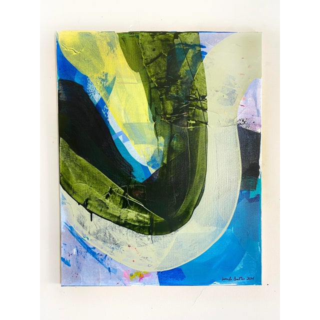 "Beach Bay" 2021 Original Painting by Jessalin Beutler For Sale In Seattle - Image 6 of 9