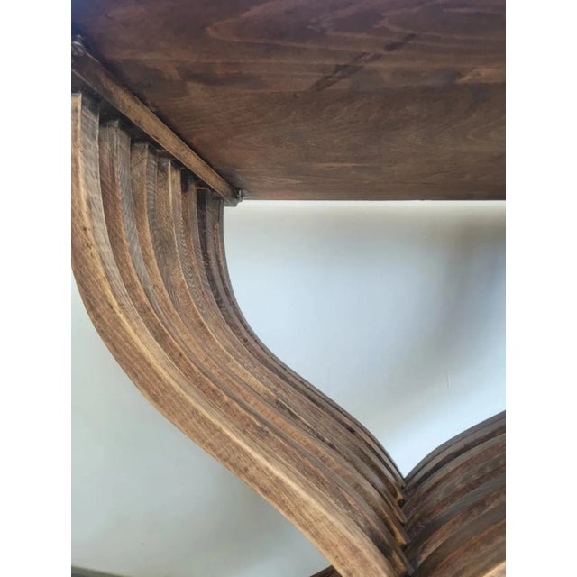 Wood Italian Savonarola Entrance Console, 1890s For Sale - Image 7 of 11