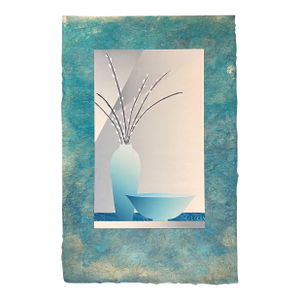 Daniel Joshua Goldstein Willows In Vase - Still Life Circa 1983 Collage