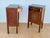 French 1940s Pair of French Marquetry Bedside Cabinets With Inlaid Decoration For Sale - Image 3 of 9